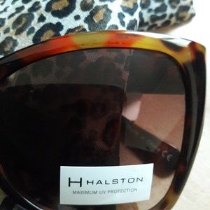 Halston Oversized Blue Oval
Sunglasses